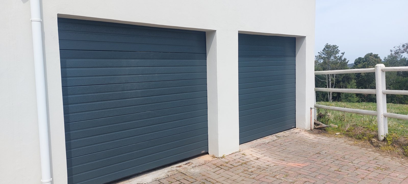 Double Garage Door - Charcoal Sectional